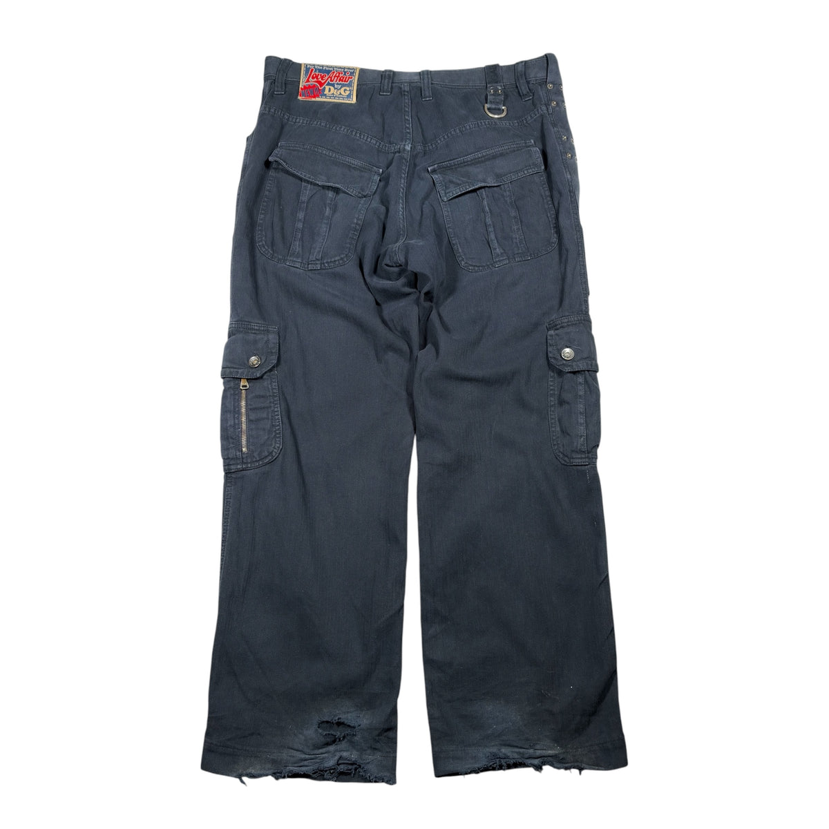 Dolce & Gabbana "Love Affair" Dark Blue Cargo Trousers