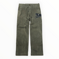 Gucci 2017 Wolf Embroidered Corduroy Trousers