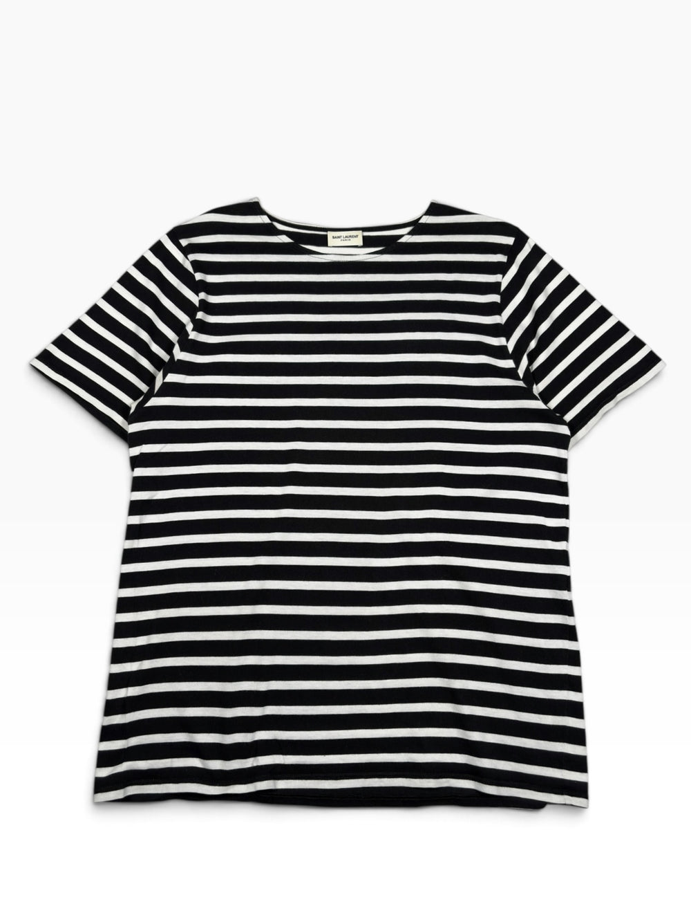Saint Laurent SS15 Black & White Striped T-Shirt