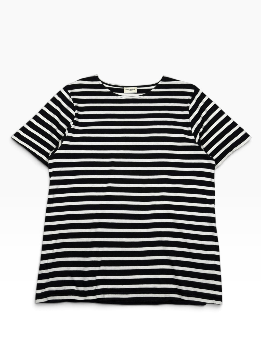 Saint Laurent SS15 Black & White Striped T-Shirt