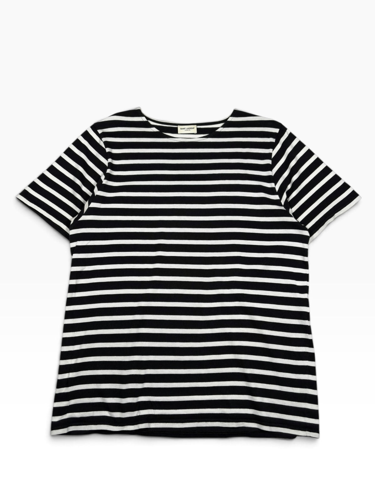 Saint Laurent SS15 Black & White Striped T-Shirt
