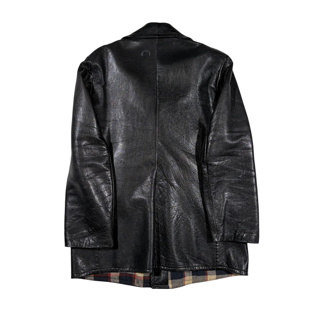 Vintage 50s Swedish Goatskin Leather Coat