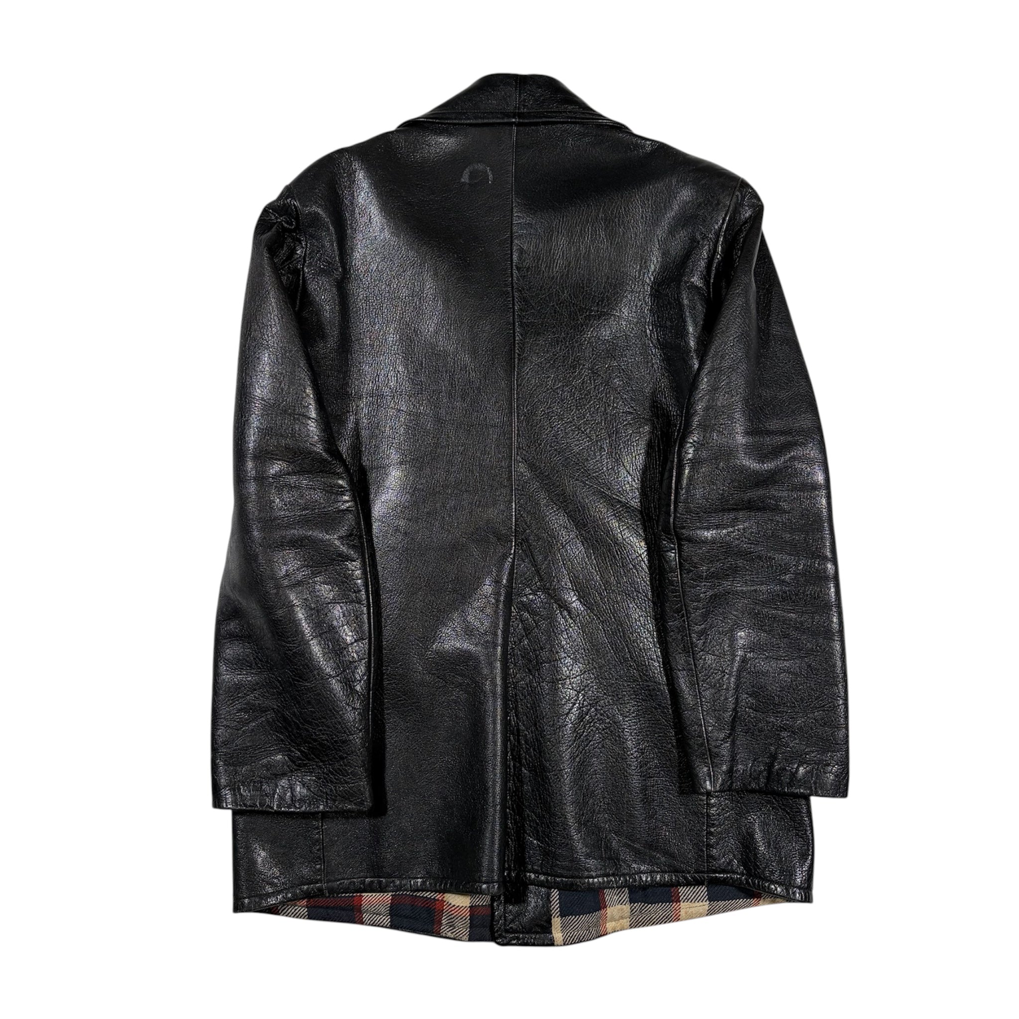 Vintage 50s Swedish Goatskin Leather Coat