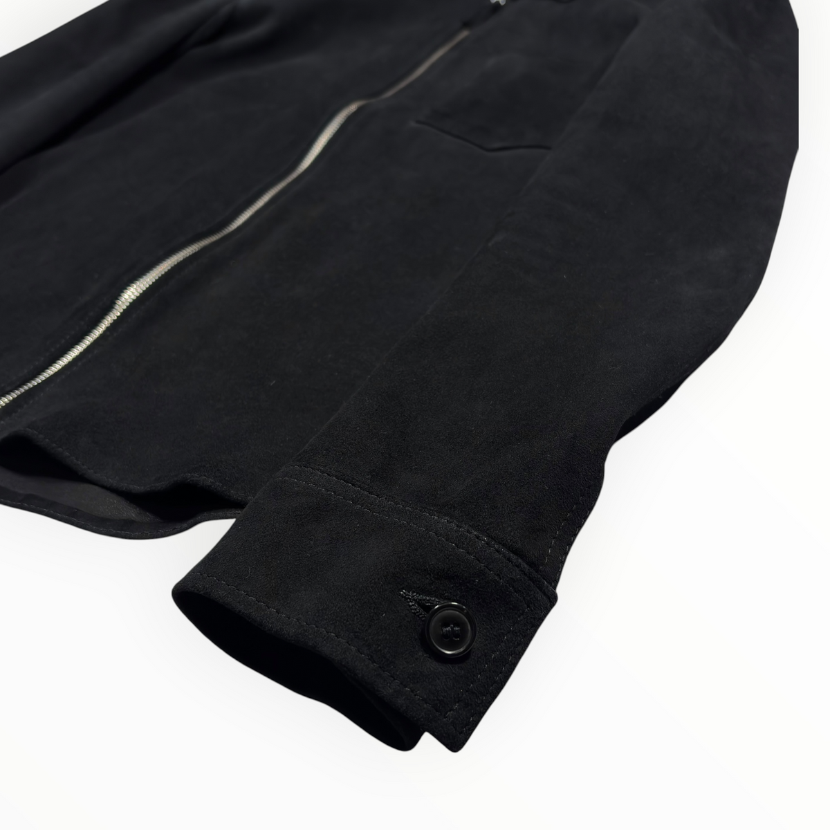 Our Legacy Black Suede Zip Jacket