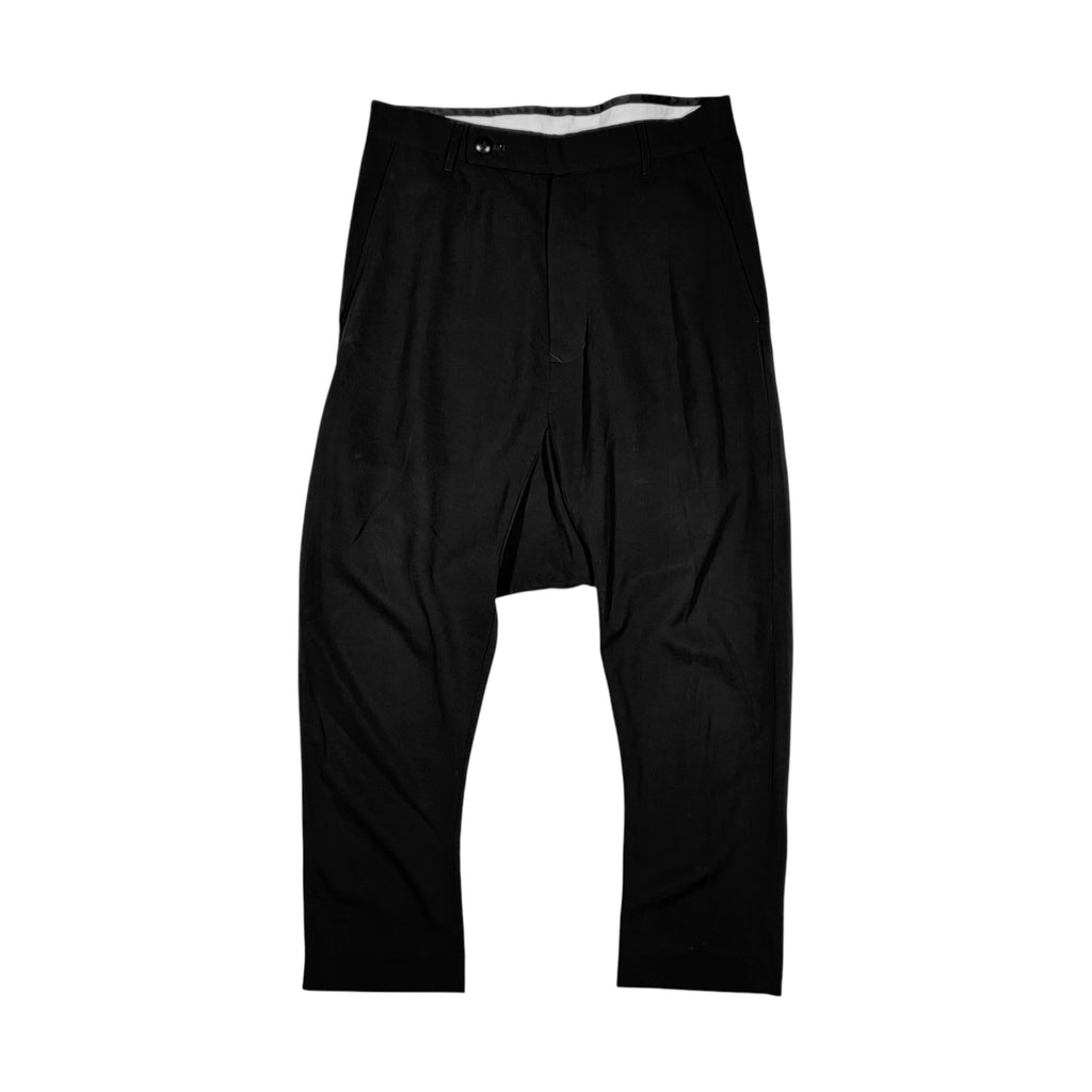 Rick Owens 2015 Drop-Crotch Wool Trousers