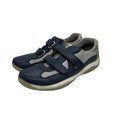 Prada Linea Rossa Vintage Navy/Grey Double Strap Velcro Mesh Sneakers