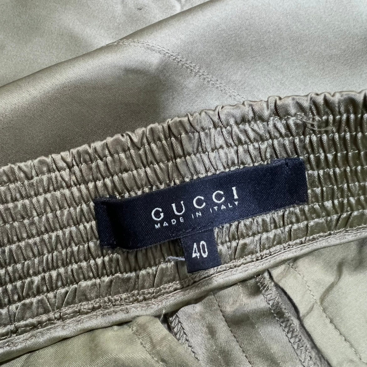 Gucci 2002 Satin Cargo Trousers