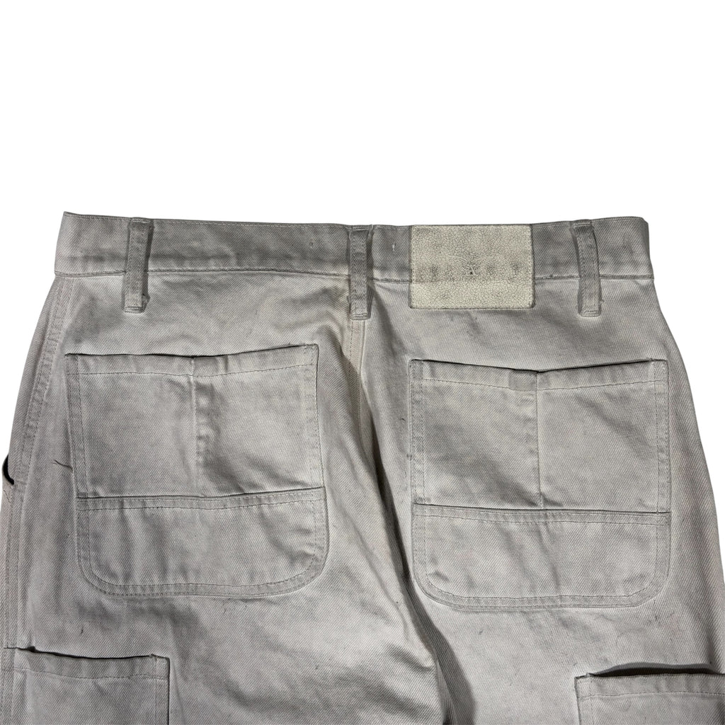 Alexander Digenova Off-White Distressed Utility Workwear Pants