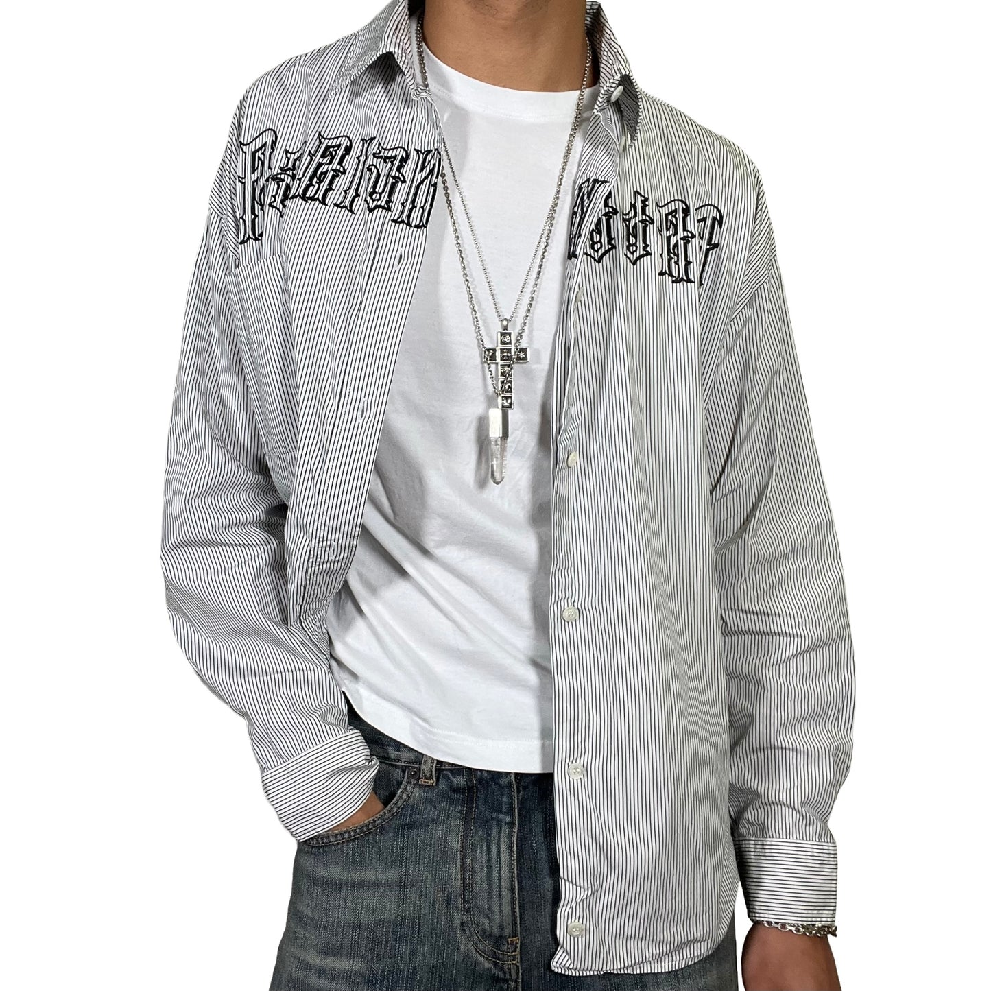 Balenciaga Tattoo Striped Shirt