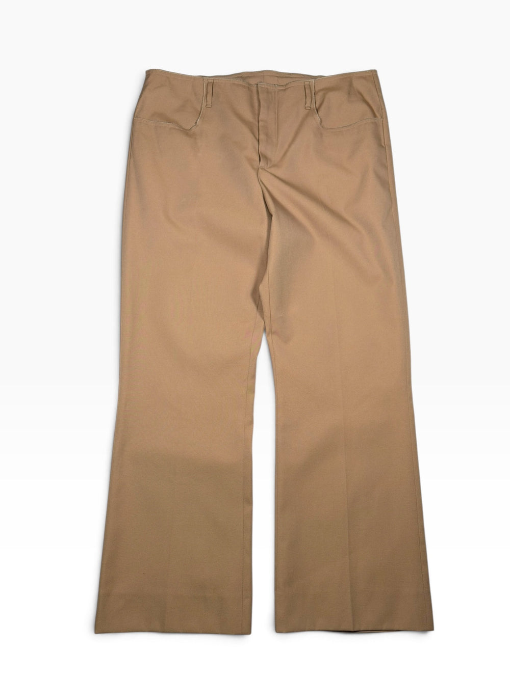 Acne Studios Beige Flared Twill Trousers