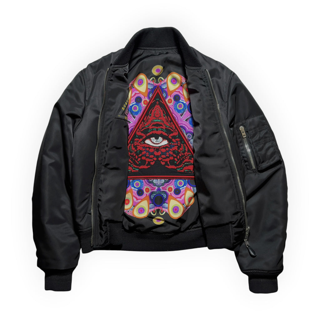 Givenchy FW17 Real Eyes Patch Bomber Jacket