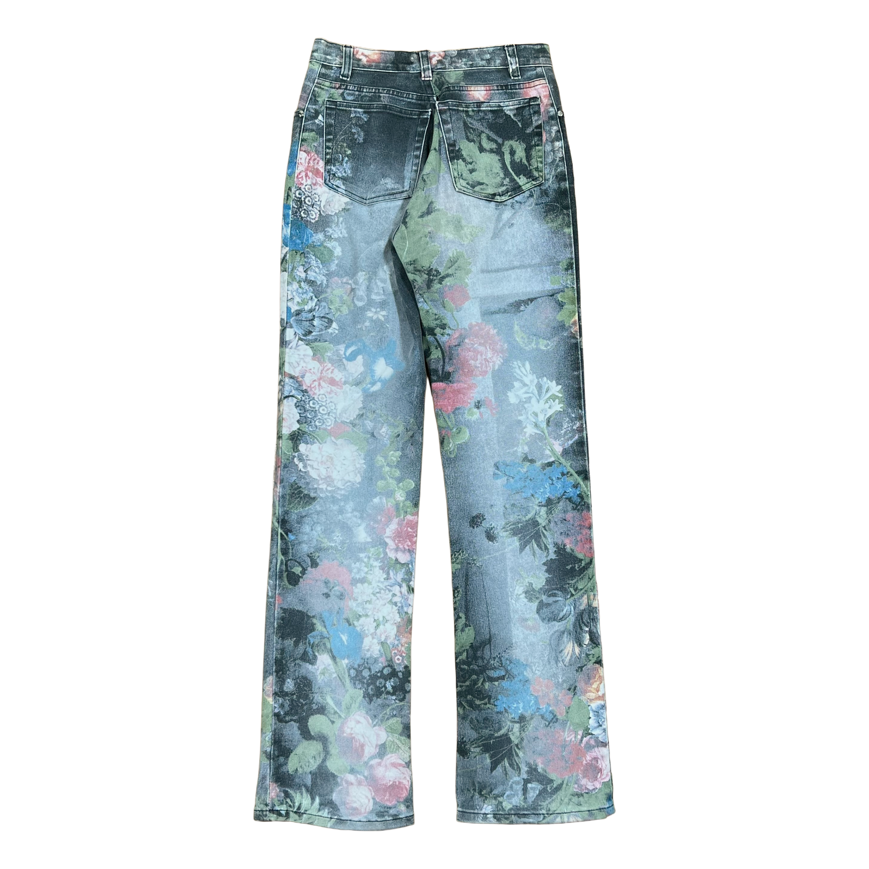 Roberto Cavalli Floral Denim Jeans