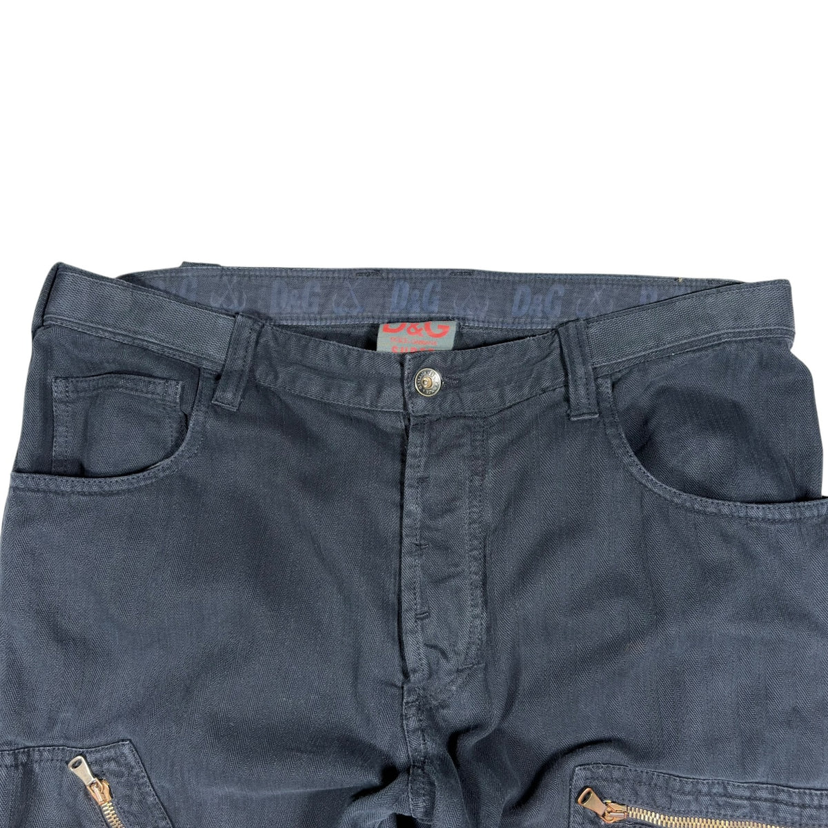Dolce & Gabbana "Love Affair" Dark Blue Cargo Trousers