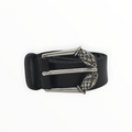 Just Cavalli Twin Snake Buckle Leather Belt