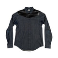 Saint Laurent Paris SS13 Leather Yoke Denim Western Shirt