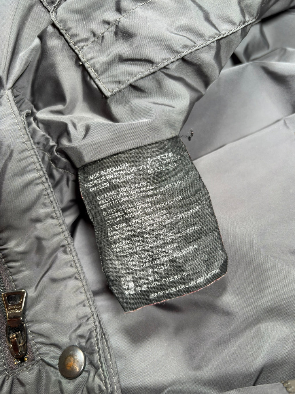 Prada Sport Olive Green Down Puffer Jacket