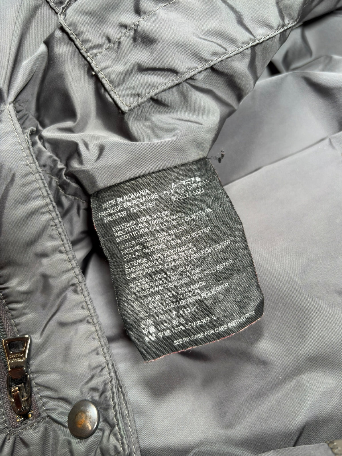 Prada Sport Olive Green Down Puffer Jacket