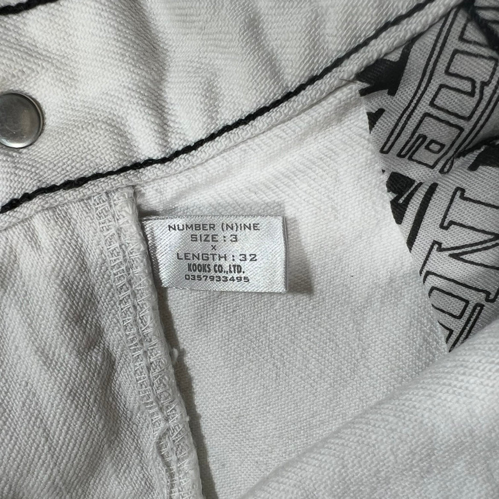 SS02 Number (N)ine "Modern Age" Tattered Jeans