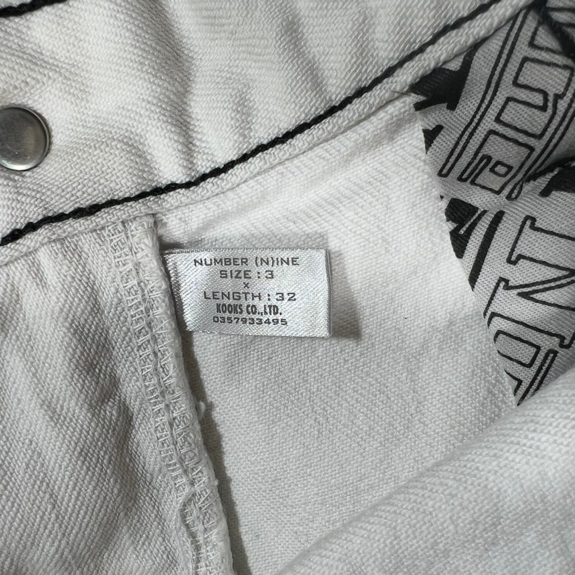 SS02 Number (N)ine "Modern Age" Tattered Jeans