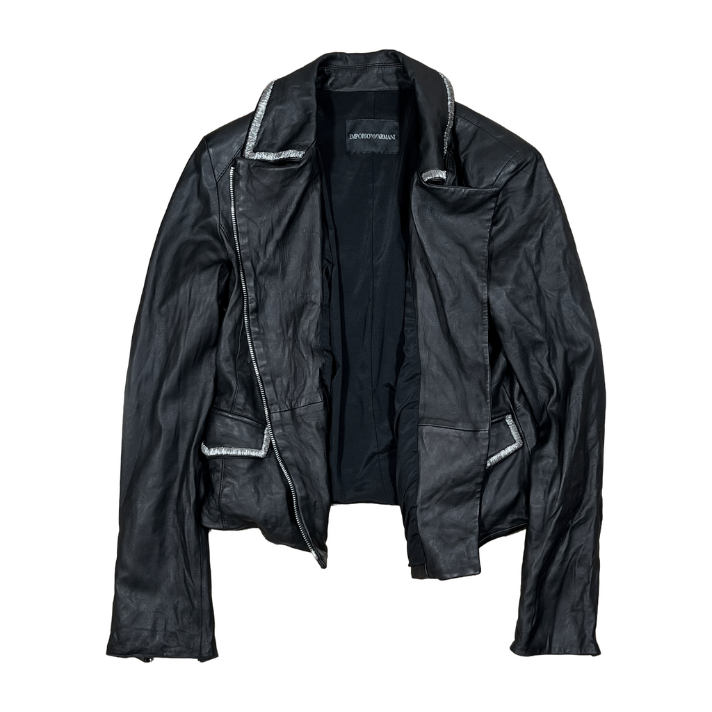 Emporio Armani Asymmetrical Chain-Trim Jacket