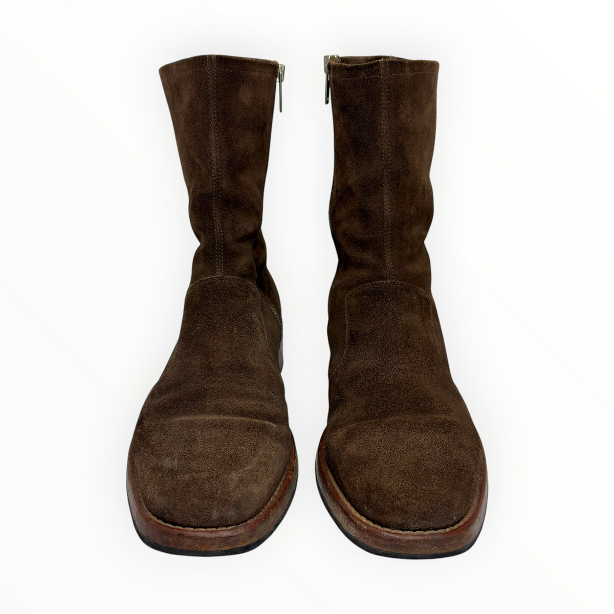 Maison Margiela Dark Brown Suede  Campus Boots