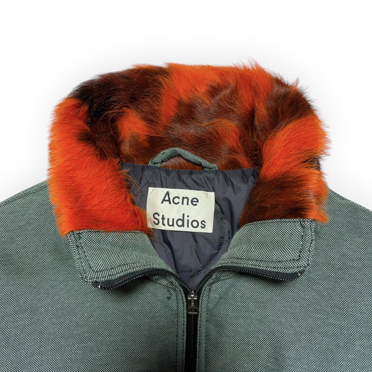 Acne Studios Faux-Fur Collar Belted Utility Jacket