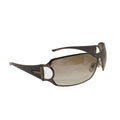 Gucci Rhinestone Horsebit Shield Sunglasses