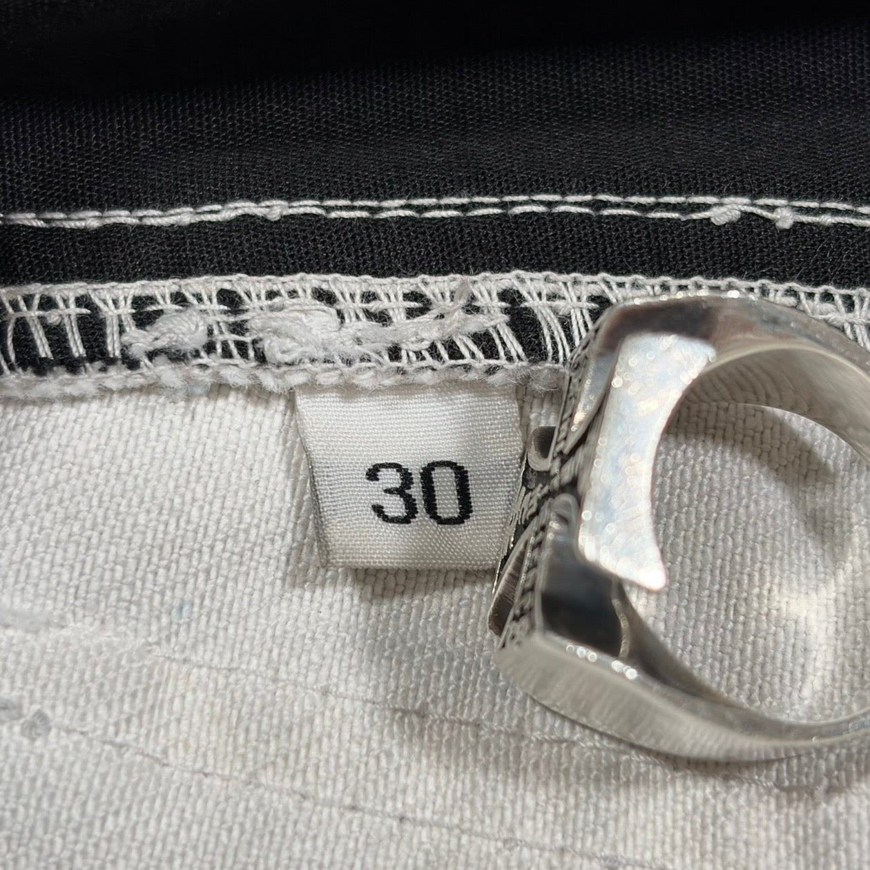 Alexander Digenova Off-White Distressed Utility Workwear Pants