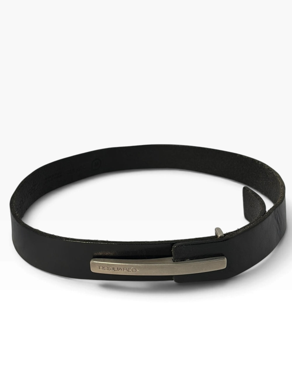 Dsquared² Leather Metal Pin-Closure Belt