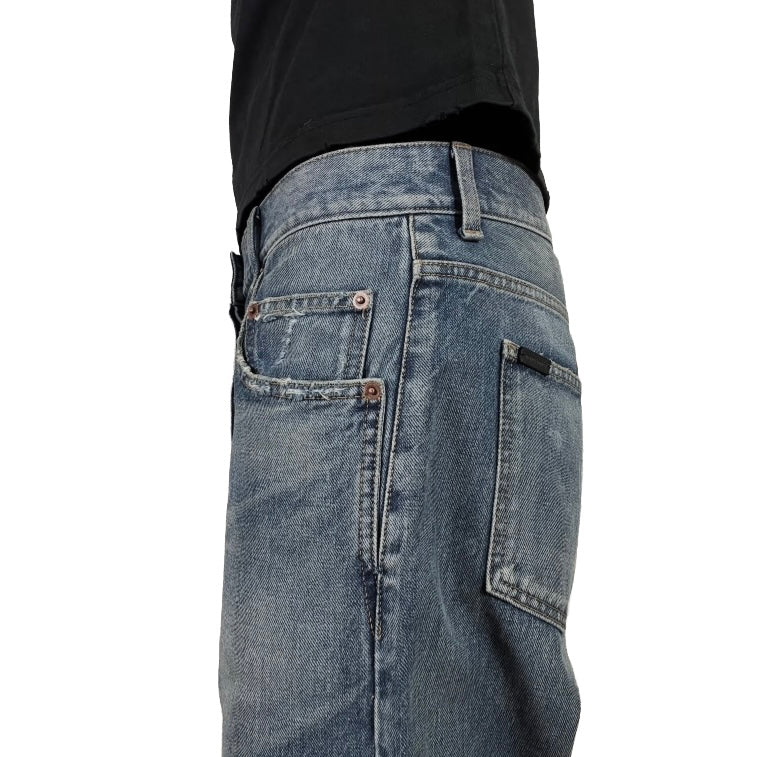 Saint Laurent D45 Wide Leg Jeans