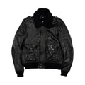Saint Laurent Paris FW15 Shearling-Lined Leather Flight Jacket