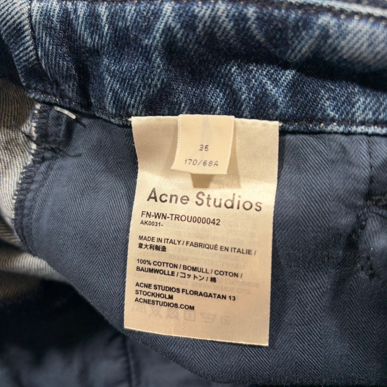 Acne Studios Patch Pocket Flared Jeans