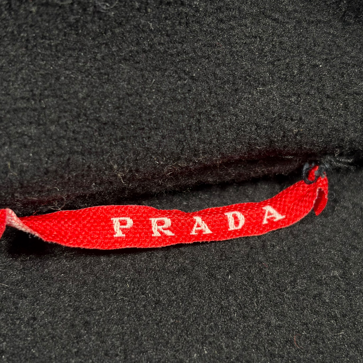 Prada Sport 2008 Ruffle-Trim Fleece Jacket