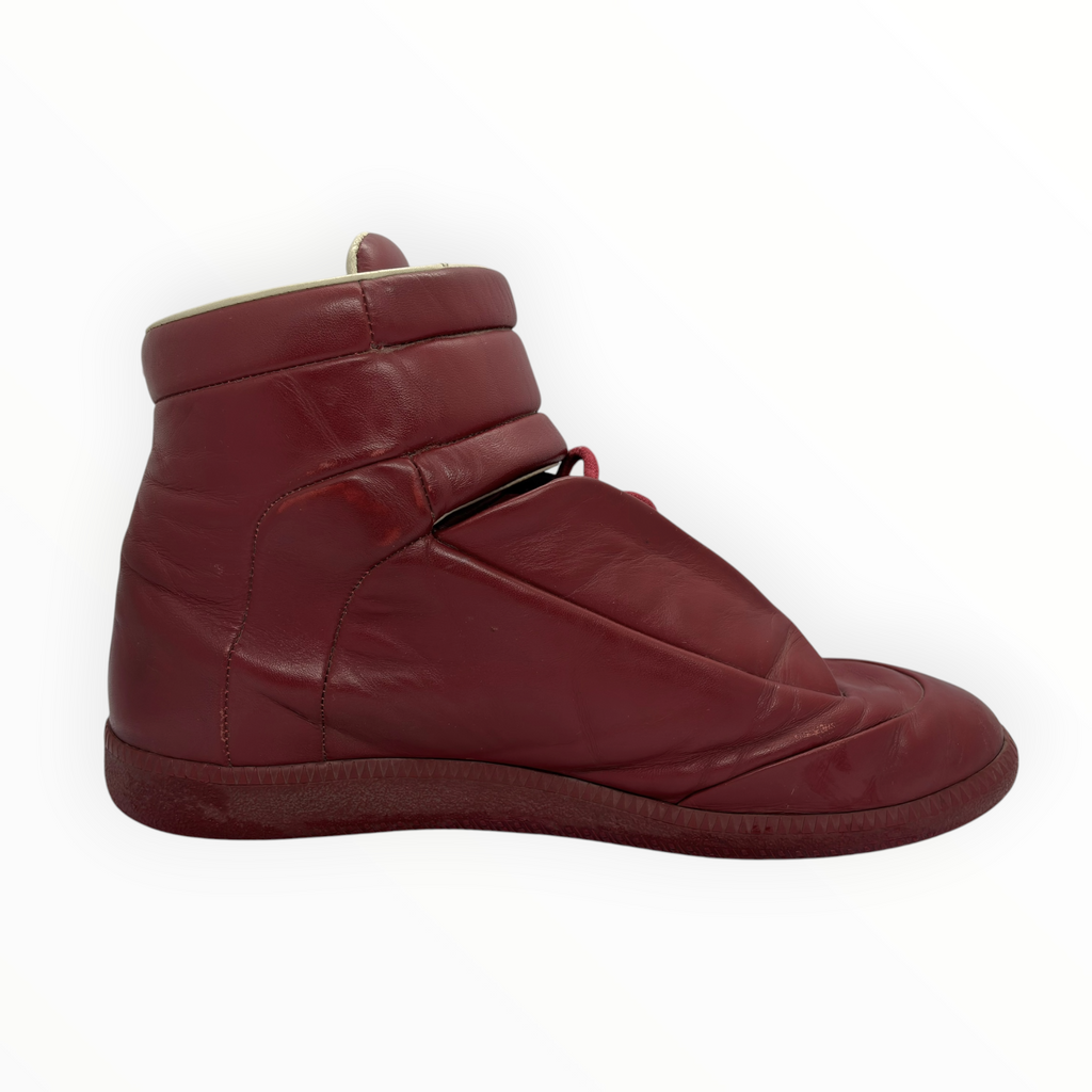 Maison Margiela Red Leather Future High-Top Sneakers