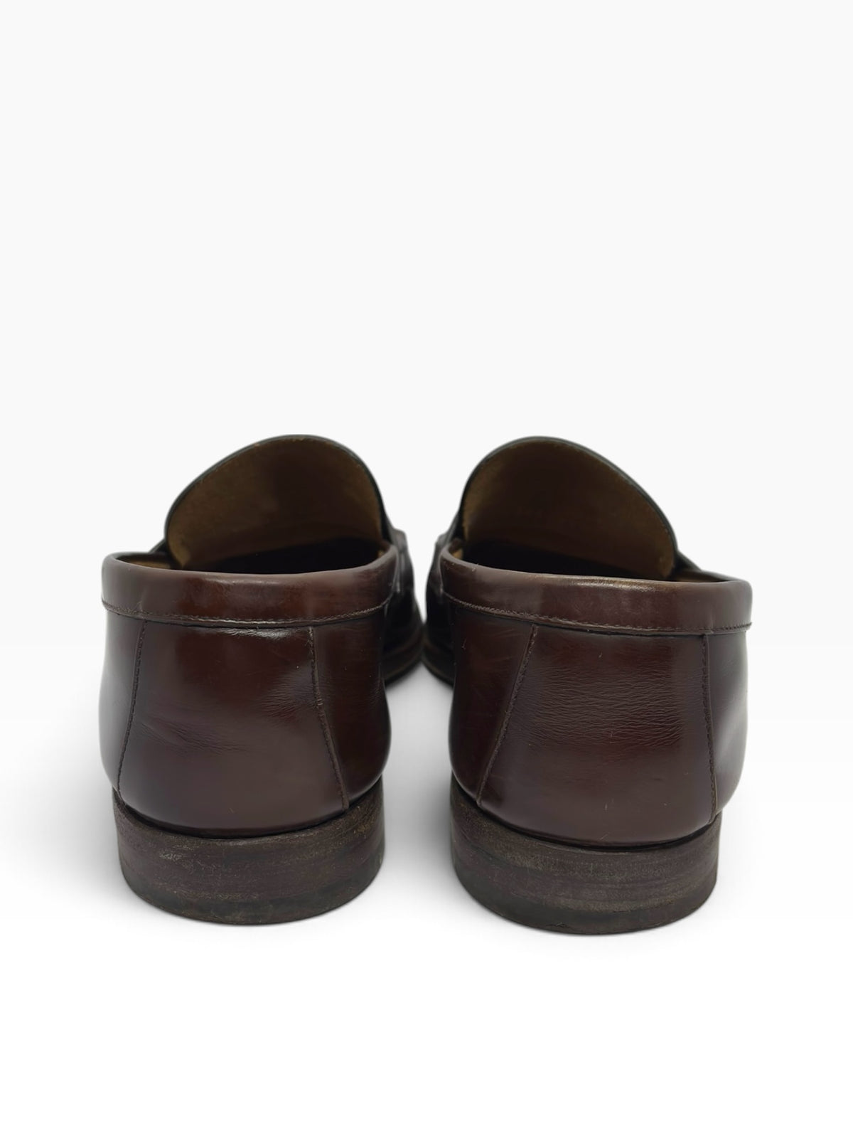 Prada 00s Logo Leather Loafers