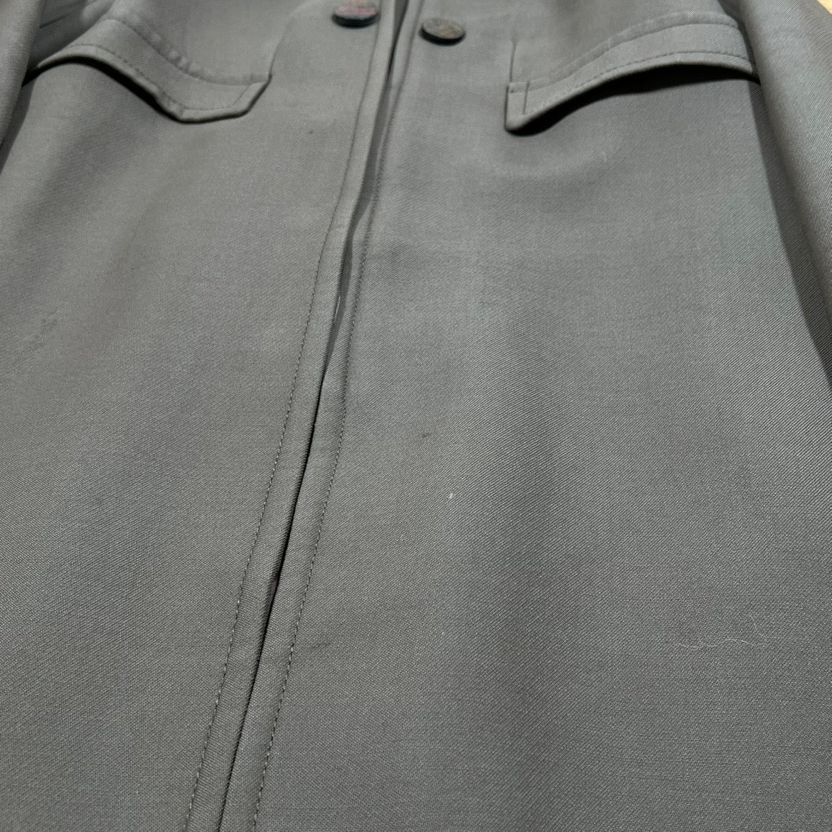 Acne Jeans Funnel-Neck Wool Coat