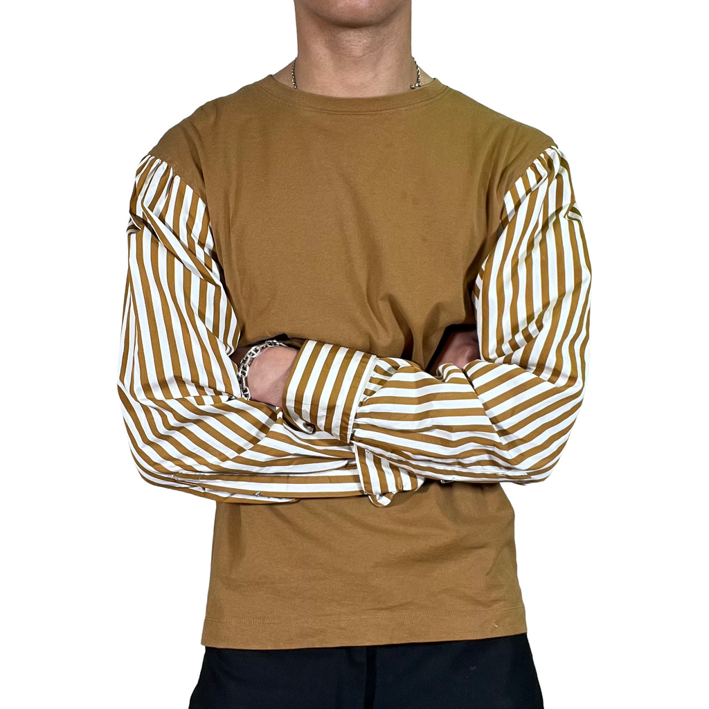 Dries Van Noten Contrasting Striped Sleeve Top