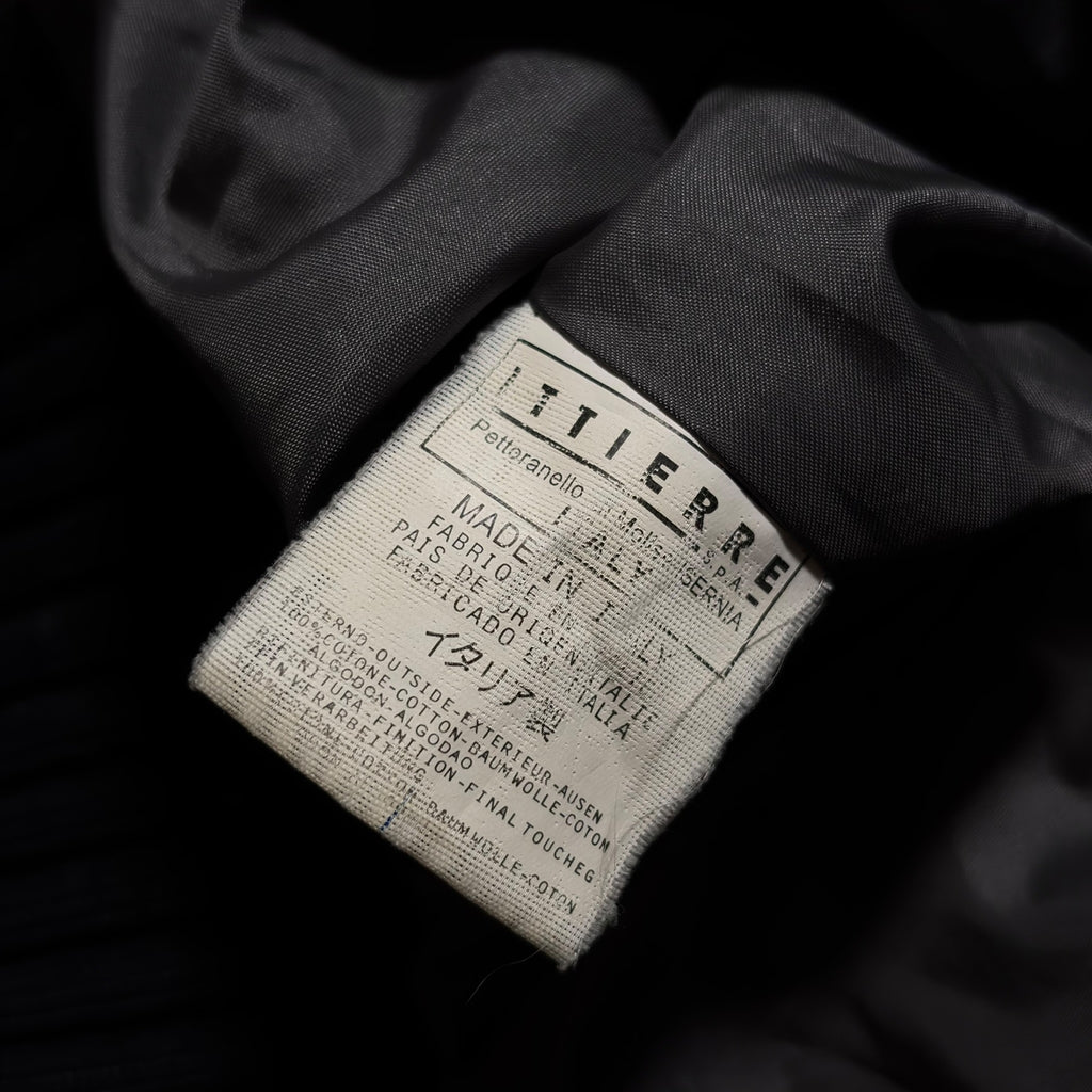 Emporio Armani Multi-Pocket Coated Cotton Bomber Jacket