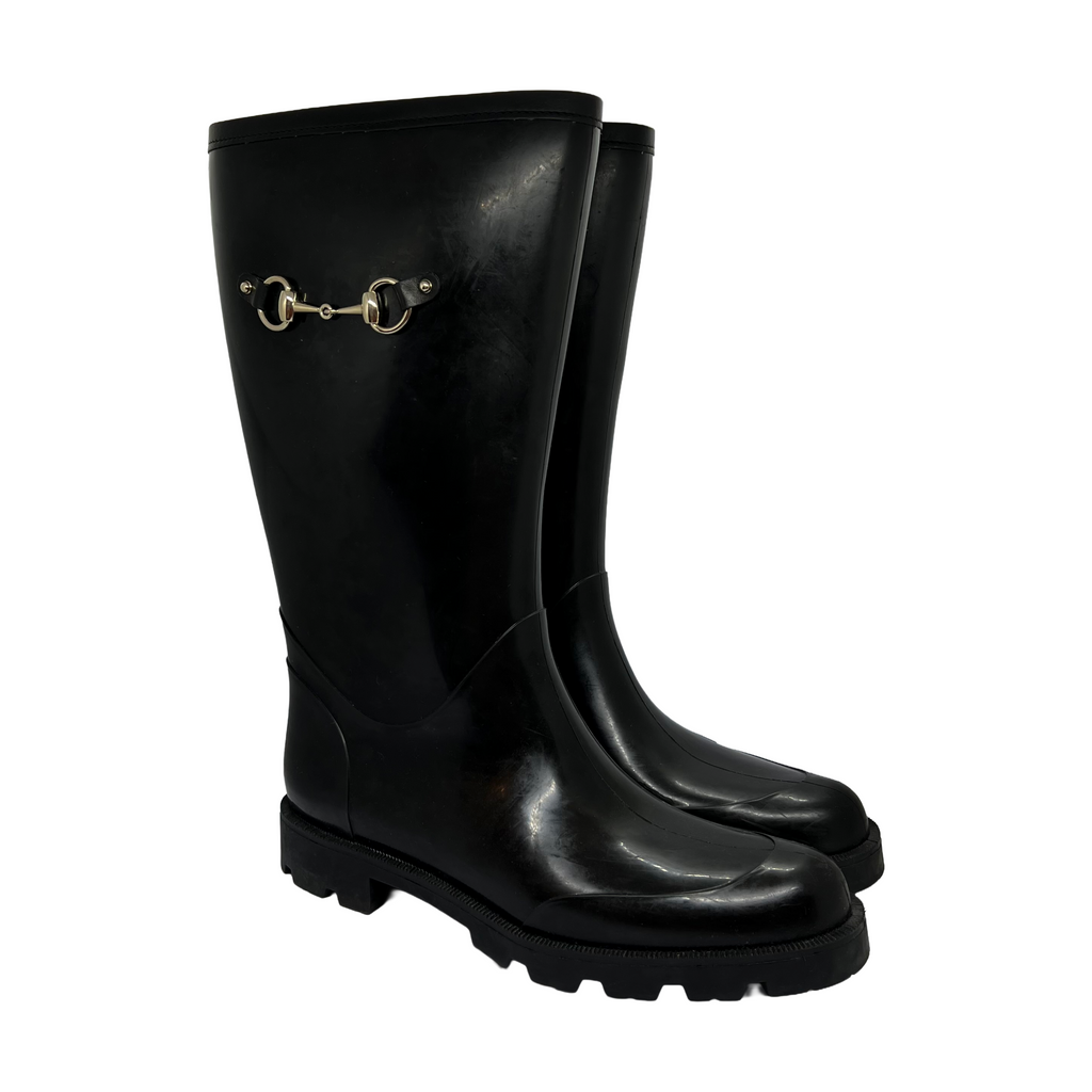 Gucci Horsebit Rubber Boots