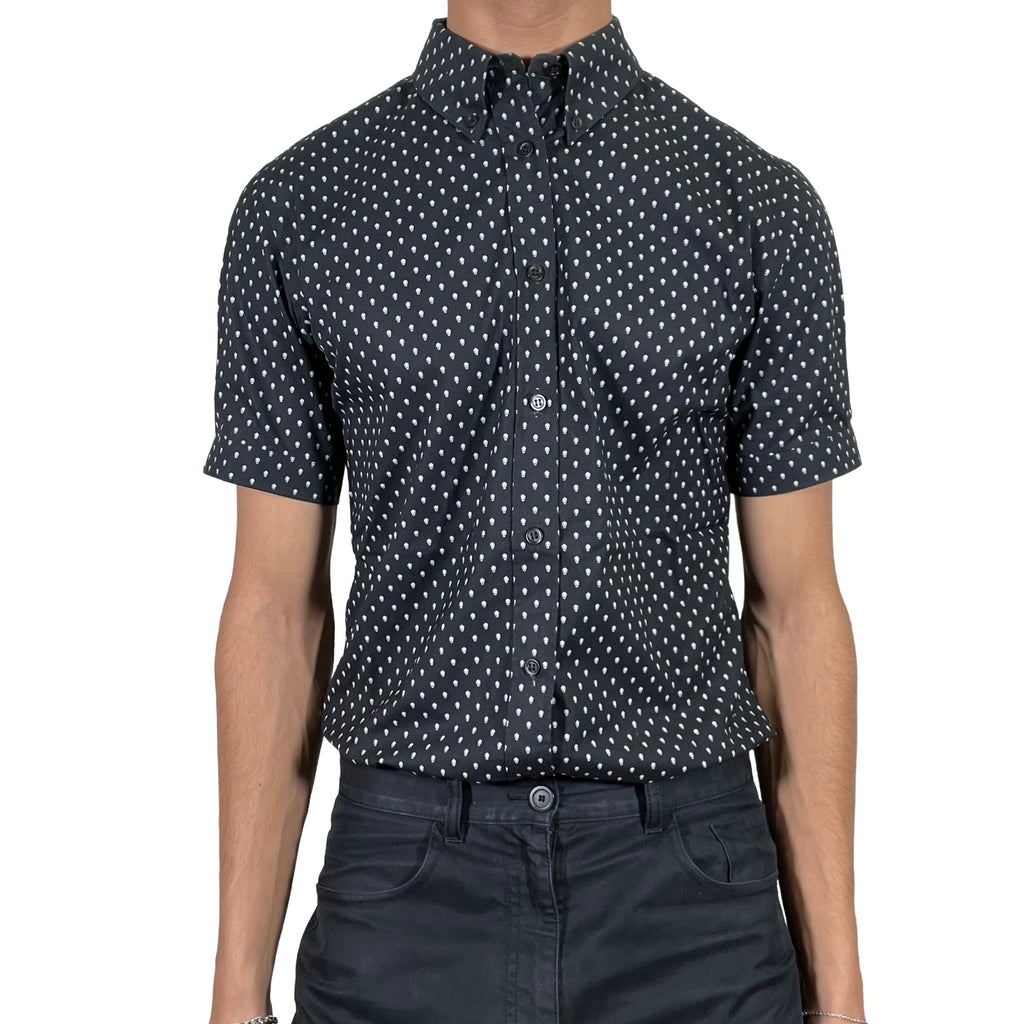 Alexander Mcqueen Short Sleeve Skull Shirt