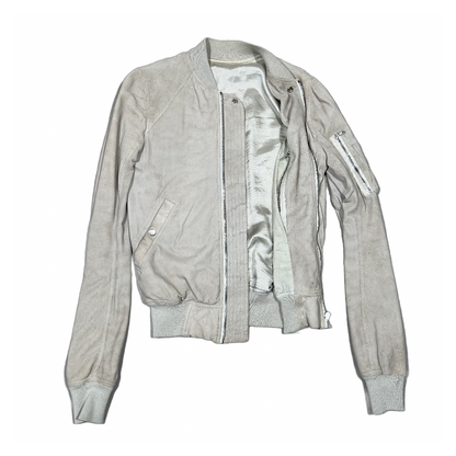 Rick Owens SS19 "Babel" Blistered Lamb Leather Bomber