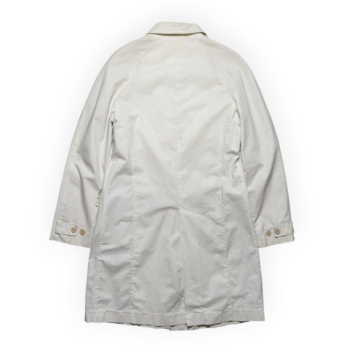 Helmut Lang 1998 Coated Canvas Trench Coat