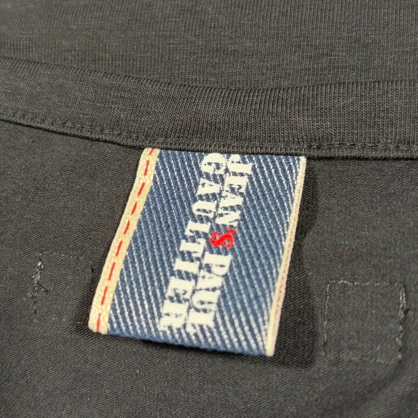 Jean's Paul Gaultier Rhinestone Logo Long Sleeve