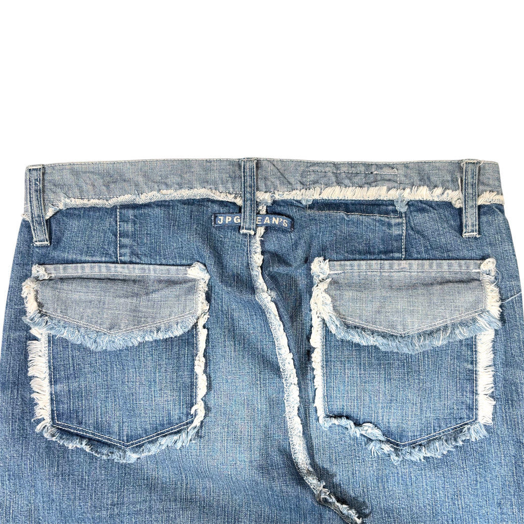 Jean Paul Gaultier 90s Fringed Raw-Edge Denim Jeans