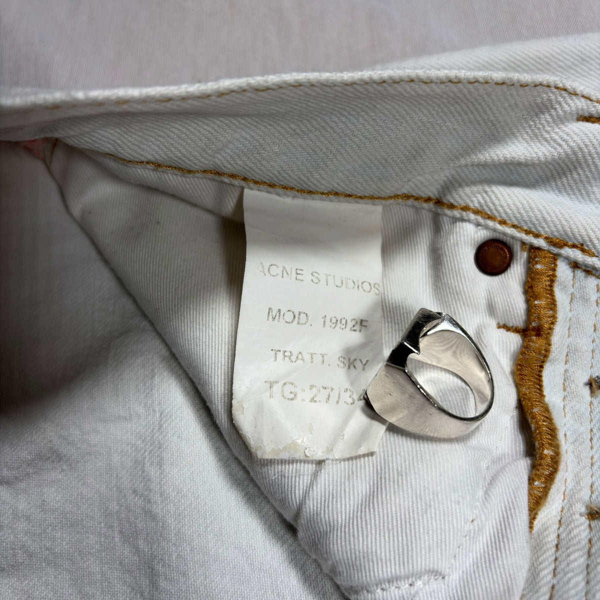 Acne Studios Blå Konst 1992F Sky Jeans