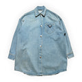 Prada 2021 Oversized Denim Overshirt