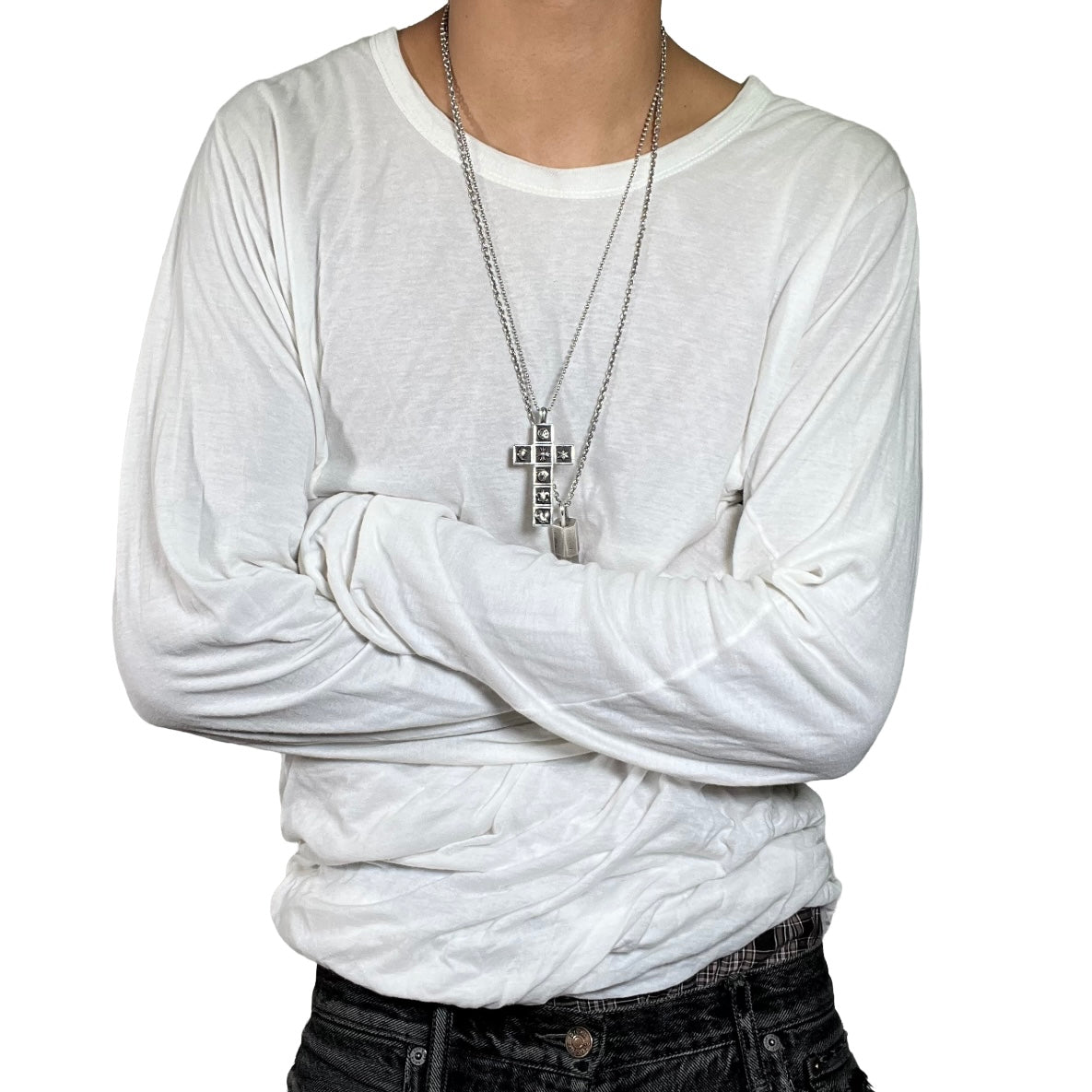 Rick Owens FW17 "Glitter" Double Layered Long Sleeve