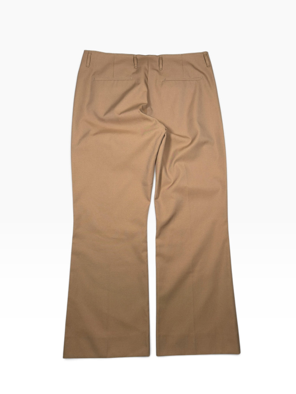 Acne Studios Beige Flared Twill Trousers