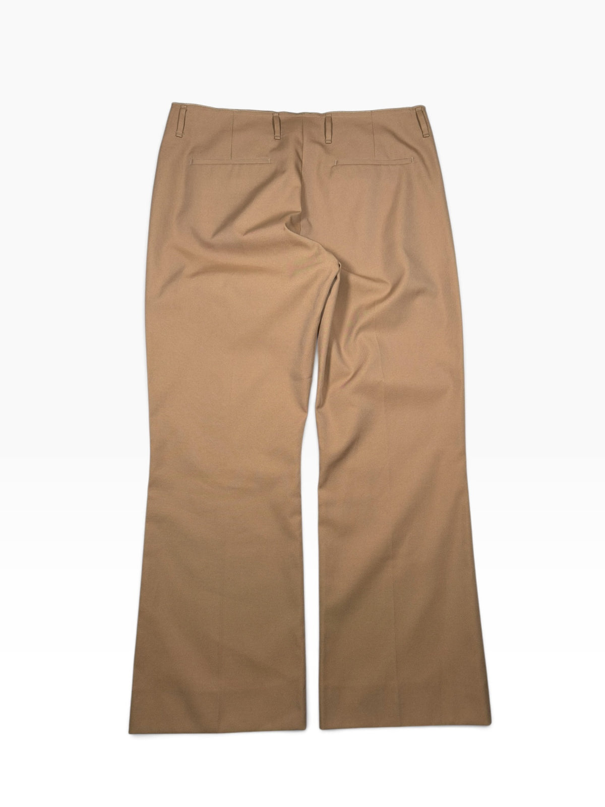 Acne Studios Beige Flared Twill Trousers