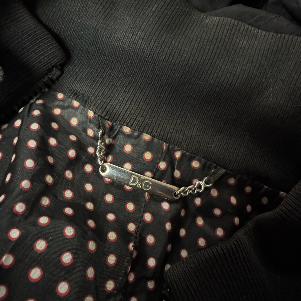 Dolce & Gabbana Leather-Trim Bomber Jacket
